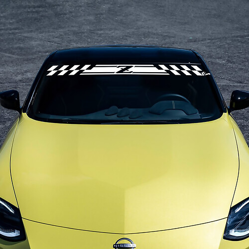 Cabrionero Z Pegatina de calcomanía a cuadros a cuadros para Nissan Z Sport
