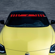 Cabrionero Z Pegatina de calcomanía a cuadros a cuadros para Nissan Z Sport
 3