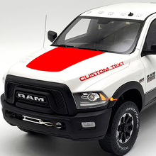 Kit de Vinilos de Calcomanías para Capó con Texto Personalizado y Efecto Blackout para Dodge Ram 2500_2