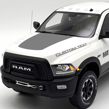 Kit de Vinilos de Calcomanías para Capó con Texto Personalizado y Efecto Blackout para Dodge Ram 2500_3