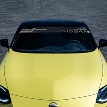 Pegatina de calcomanía de rayas de parabrisas para Nissan
 2