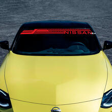 Pegatina de calcomanía de rayas de parabrisas para Nissan
 3