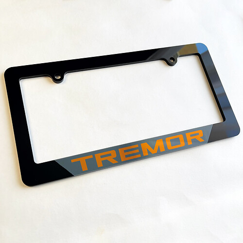 Vehicle La matrícula cubre los marcos de decoración del vehículo adecuado para el temblor Ford F150
 1
