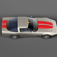 Capucha delantera y calcomanías de rayas de carreras traseras Precal para Chevrolet Corvette C4 Sport 1984 - 1996
 3