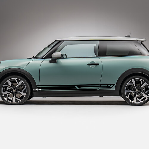Disparo gráfico de rayas de carreras laterales para Mini Cooper S 3
