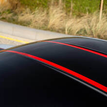 Pegatinas de vinilo de rayas finas para capó y techo para BMW M4_2
