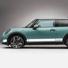 Calcomanía gráfica de franjas de logotipo Side Racing para Mini Cooper S 2