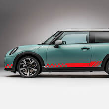 Decal de gráficos de rayas a cuadros de carreras laterales para Mini Cooper S 5
 3