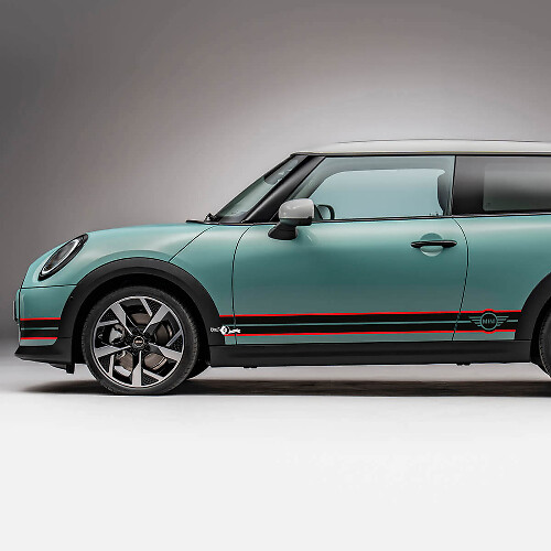 Calcomanía de gráficos de franjas laterales para Mini Cooper S