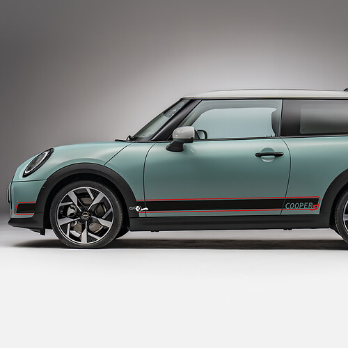 Carreras laterales de 2 colores Decal de gráficos de rayas para Mini Cooper S 2
