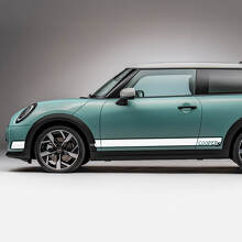 Carreras laterales de 2 colores Decal de gráficos de rayas para Mini Cooper S 2
 2