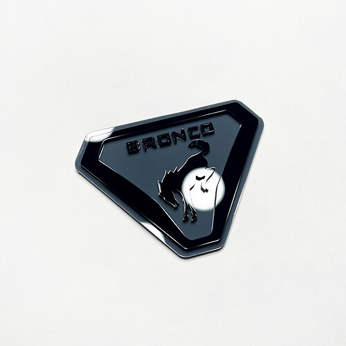 Insignias de guardabarros de Bronco Emblema 3D Insignia

