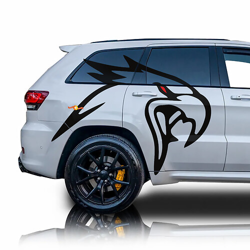 Eagle Bird Side Vinyl Decal Graphic Jeep Grand Cherokee Trackhawk
