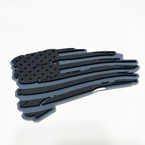 Bandera angustiada US Patriótico Fender Insignias Tailgate Emblem 3d Insignia
