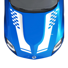 Kit de calcomanía de rayas a cuadros de capucha para Nissan Z Sport
 2