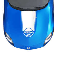 Vinilo adhesivo de franja en capó con logotipo de la marca para Nissan Z Sport_2