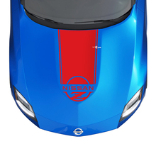 Kit de calcomanía de rayas a cuadros de capucha para Nissan Z Sport
 3