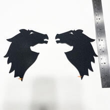 Bronco Head Fender Insignias Tailgate Emblem 3d Insignia negra mate
 10