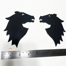 Bronco Head Fender Insignias Tailgate Emblem 3d Insignia negra mate
 8