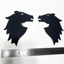 Insignias de guardabarros con cabeza de caballo Emblema 3D de portón trasero 2 para horse 8