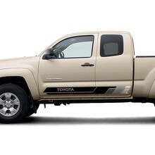 Kit de vinilos adhesivos con rayas laterales estilo retro para Toyota Tacoma_6