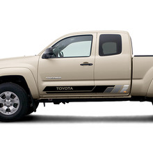 Puertas laterales Rayas de panel de balancín Seginas de vinilo Kit de calcomanía para Toyota Tacoma
 6