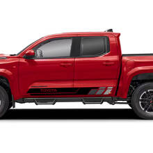 Kit de vinilos adhesivos con rayas laterales estilo retro para Toyota Tacoma_7