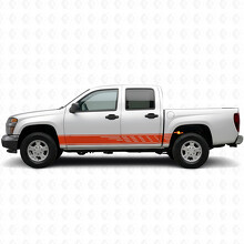 Vinilos con ranuras escalonadas para puerta y panel de faldón para Chevrolet Colorado 1ª generación 2004-2012_4