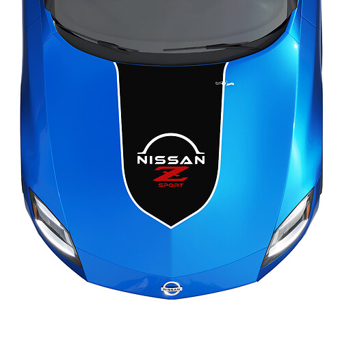 Kit de calcomanía de stripe de acento de capucha para Nissan Z Sport
