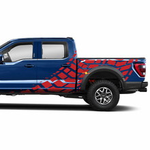 Pegatina de calcomanías de vinilo de gráficos topográficos laterales para temblor Ford F150
 3