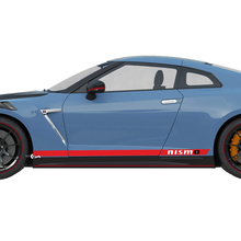2x Puertas laterales Gráficos Kit de calcomanía de línea de rayas NISMO para Nissan GT-R 4
 2