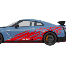 Gráficos laterales 2x Kit de calcomanía de línea de rayas NISMO para Nissan GT-R
 2