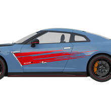 Gráficos angustiados laterales Kit de calcomanía de estilo Nismo para Nissan GT-R
 2
