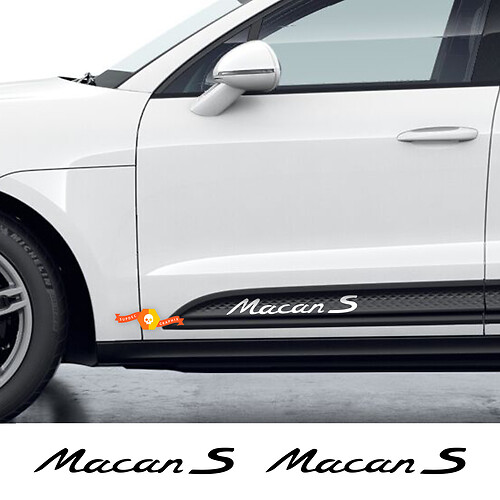 Combinar pegatinas de Porsche Macan Porsche Puertas laterales de calcomanía lateral
