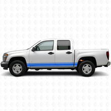 Franjas de vinilo delgadas de acento para puerta y laterales del camión Chevrolet Colorado 1ª generación 2004-2012_5
