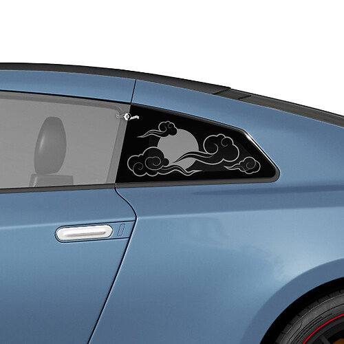 Ventana trasera lateral Japón Estilo gráfico Kit de calcomanías de calcomanías para Nissan GT-R
