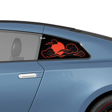 Ventana trasera lateral Japón Estilo gráfico Kit de calcomanías de calcomanías para Nissan GT-R
 2