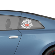 Ventana trasera lateral NISMO Estilo gráfico Kit de calcomanías de calcomanías para Nissan GT-R
 2