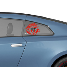 Ventana trasera lateral NISMO Estilo gráfico Kit de calcomanías de calcomanías para Nissan GT-R
 3