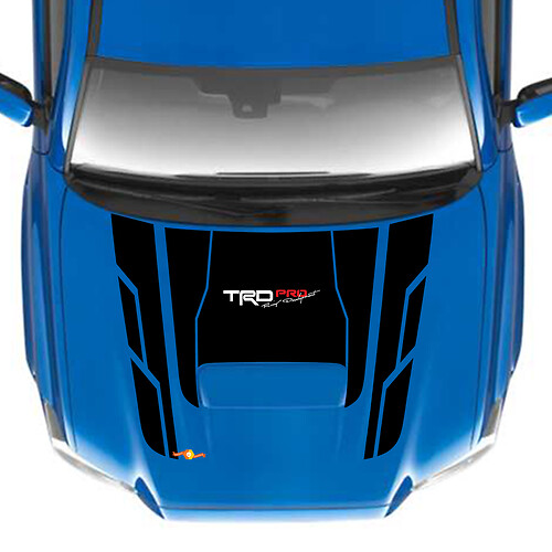 Pegatizas de calcomanías de vinilo TRD Pro Hood Fit a Toyota Tacoma
