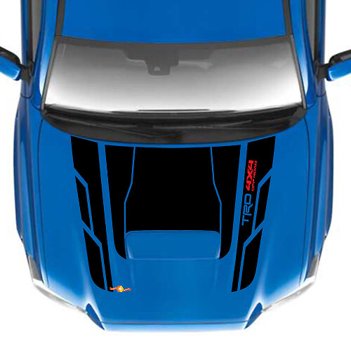 TRD 4x4 Pegatinas de calcomanía de vinilo de capucha fuera de carretera para Toyota Tacoma
