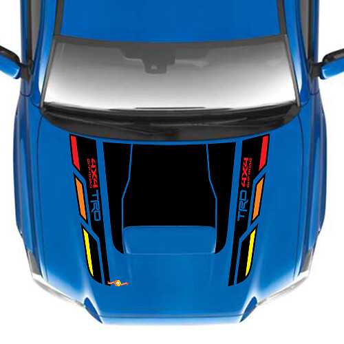 TRD 4x4 Pegatinas de calcomanía de vinilo de capucha fuera de carretera para Toyota Tacoma
