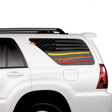 Ventana del cuarto lateral Flagal Montañas Patrióticas Pegatinas de vinilo Sunset Kit de calcomanía para Toyota 4Runner
 3