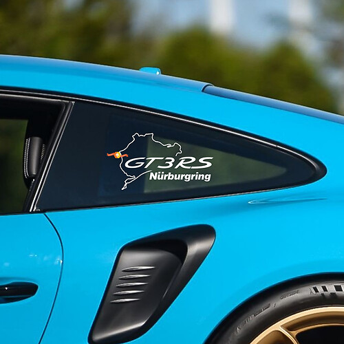 GT3 RS Nürburgring Side Quarter Window Vinyl Decal Sticker para Porsche 911 GT3 RS
