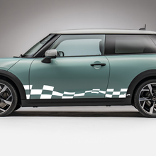 Decal de gráficos de rayas a cuadros de carreras laterales para Mini Cooper S 2
 2
