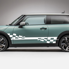 Decal de gráficos de rayas a cuadros de carreras laterales para Mini Cooper S 3
 2