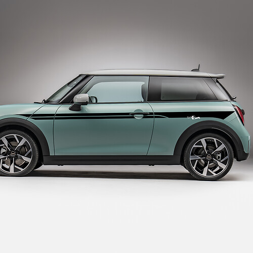 Puertas laterales Decal de gráficos de rayas de acento para Mini Cooper S
