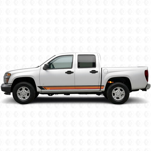 Tiras de Vinilo Vintage para Puertas y Paneles Laterales de Chevrolet Colorado 1ª Gen 2004-2012