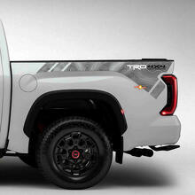 Calcomanías de vinilo estilo topográfico TRD para la cabecera de Toyota Tundra_2