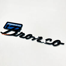 Bronco Sasquatch Fender Insignias Tailgate Emblem 3d Insignia negra vs azul
 4